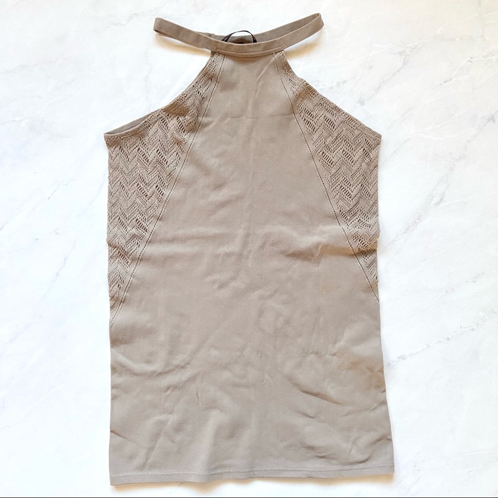 Victoria Secret Sexy Halter Top Seamless Taupe XS - Picture 2 of 5